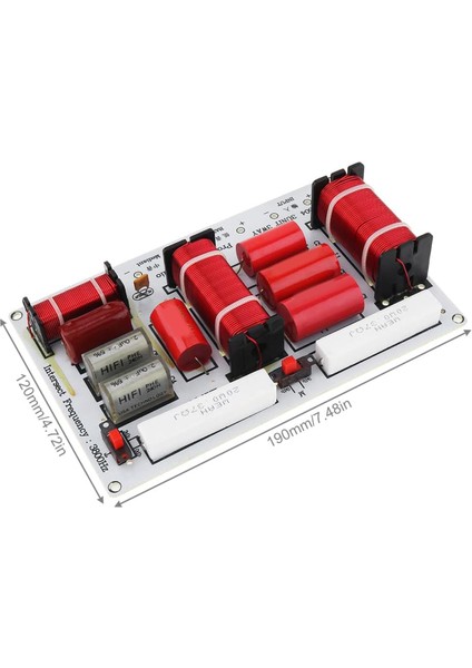 3 Hoparlör Geçişleri, 350W 3 Yollu 3 Hoparlör Ünitesi Hifi Ev Hoparlörleri Ses Frekans Bölücü Çapraz Filtreler (Yurt Dışından) fiyatları
