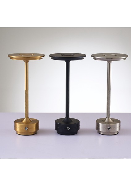 LED Masa Lambası Restoran Bar Ambiyans Retro Masa Lambası Dokunmatik USB Şarj Edilebilir Masa Lambası Gece Lambası Siyah (Yurt Dışından) fiyatları