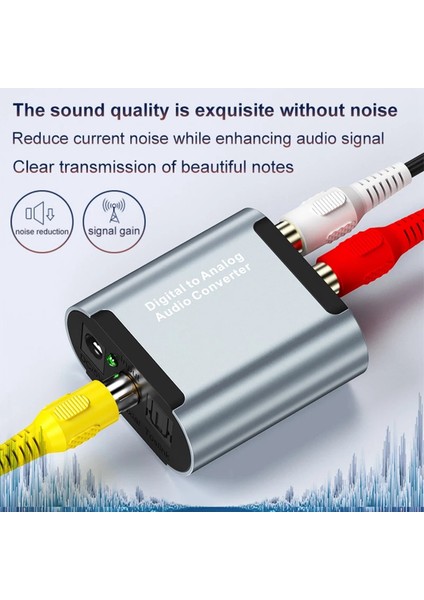Ses Kod Çözücü Dönüştürücü Koaksiyel Optik Fiber Dijital Ses - Analog 3.5 Jack L/r Rca Spdıf Stereo Amplifikatör Adaptörü (Yurt Dışından)