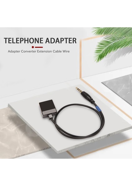 3.5mm Erkek Jack Rj9 4P4C Dişi Adaptör Dönüştürücü Uzatma Kablo Tel Telefon Için Yüksek Kaliteli Adaptör Kablosu (Yurt Dışından)