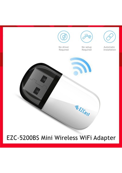 Mini Kablosuz Wifi Adaptörü EZC-5200BS Lan USB Ethernet 2.4g&5g Dual Band Wi-Fi Donanım Kilidi Bluetooth Alıcısı Ağ Kartı (Yurt Dışından) modelleri