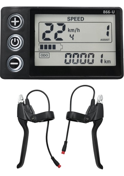 24V 36V 48V 60V 866 Denetleyici Paneli Pano + Fren Kolu Elektrikli Bisiklet LCD Ekran Elektrikli E-Bisiklet Scooter (Yurt Dışından) fırsatları