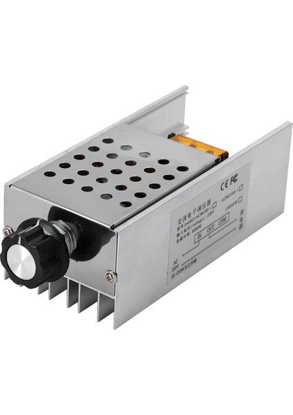 Ac 220 V 6000 W Scr Voltaj Regülatörü Denetleyicisi Elektronik Dimmer Termostat Hız Düzenleme Kalıbı ile Kılıf (Yurt Dışından)
