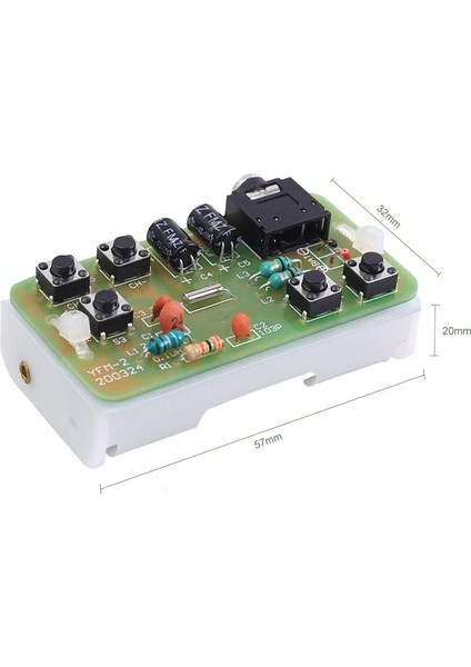 76MHZ-108MHZ Stereo Fm Radyo Alıcısı Modülü Fm Dıy Elektronik Lehimleme Kiti Devre Pcb Kartı Lehim Uygulama Projesi (Yurt Dışından)