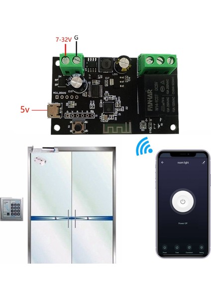 1ch Wifi Röle Tuya Modülü 7-32 V Wifi Dıy Anahtarı Inching/kendinden Kilitleme Çalışma Modları App/ses/lan Kontrolü Akıllı Ev 1 Gang (Yurt Dışından)