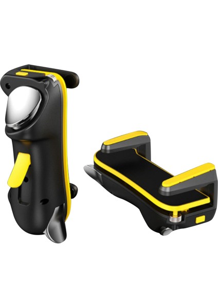 Pubg Oyun Denetleyicisi Için Oyun Tetik Için Altı Parmak L1 R1 Android Gamepad Joystick Için Alaşım Anahtar Düğmesi (Sarı) (Yurt Dışından)