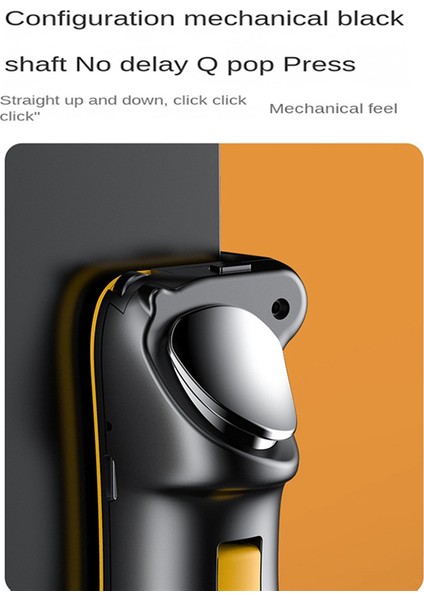 Pubg Oyun Denetleyicisi Için Oyun Tetik Için Altı Parmak L1 R1 Android Gamepad Joystick Için Alaşım Anahtar Düğmesi (Sarı) (Yurt Dışından) fırsatları