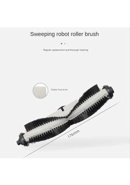 2 Adet -EV675/CLENAVIEW/3115 Robotlu Süpürge Değiştirilebilir Yedek Parça Yıkanabilir Rulo Fırça (Yurt Dışından)