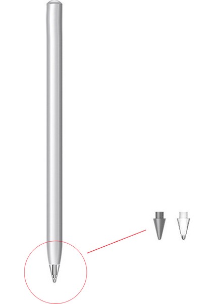 M-Pencil 2nd Stylus Dokunmatik Kalem Ucu Için Değiştirilebilir Kalem Uçları M-Pencil 2generation CD54 Nıb Kalem Ucu-Gri (Yurt Dışından)