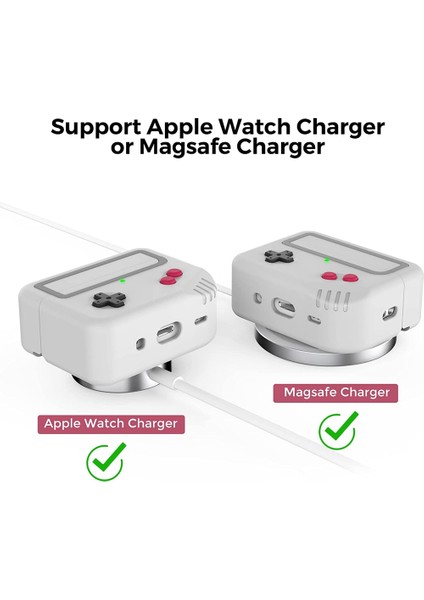 Silikon Kılıf Koruyucu Kapaklar Cilt Oyun Makinesi Tasarımı [kablosuz Şarj Desteği] 2 Gri-Beyaz (Yurt Dışından) fiyatları