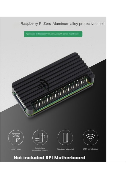 Sıfır / Sıfır 2 W Için Metal Kasa Gpıo Etiketli Koruyucu Kılıf Kutusu Isı Emici Kabuk Alüminyum Alaşımlı Kasa (Yurt Dışından) modelleri