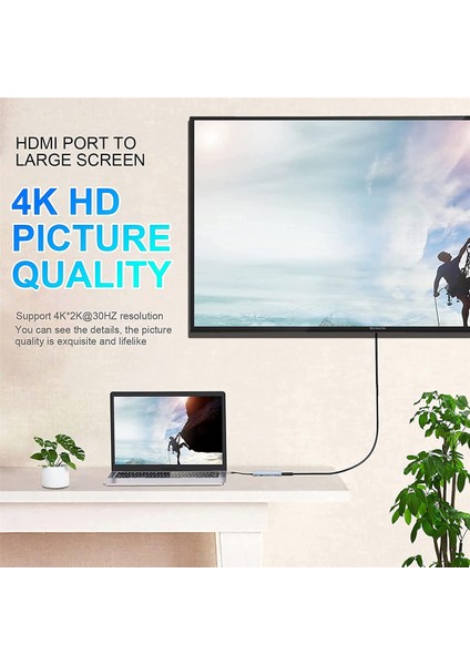 11'i 1 USB C Hub Yerleştirme Istasyonu, 4K Uyumlu, Vga, USB 3.0 Bağlantı Noktası, C Tipi Pd, RJ45 Ethernet, Sd / Tf Kart Okuyucu (Yurt Dışından)