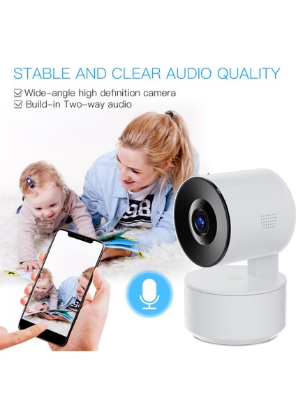 Wifi Tuya Akıllı Ev Sallayarak Kafa Makinesi Hareket Algılama Gece Görüş Fonksiyonu 1080P Kablosuz Güvenlik Kamera Abd Plug (Yurt Dışından) fırsatları