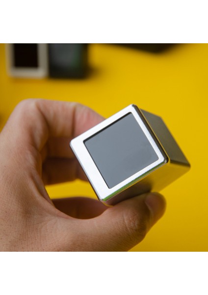 Akıllı Hava Istasyonu Masaüstü LED LCD Dijital Wifi Saat Elektronik Termometre Higrometre Sensörü Açık (Sarı) (Yurt Dışından) fiyatları