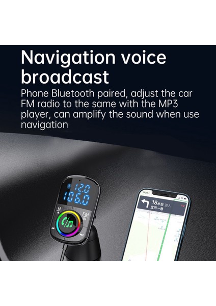 Araç Fm Verici Araç Şarj Cihazı Bluetooth 5.0 Araç Adaptörü Qc 3.0 Hızlı Şarj Pd Araç Şarj Cihazı Mp3 Müzik Çalar (Yurt Dışından) fiyatları