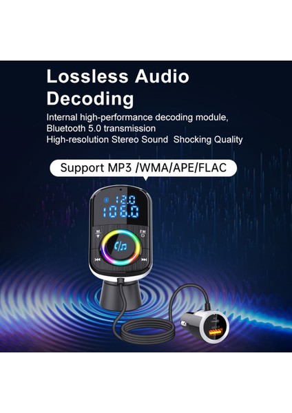 Araç Fm Verici Araç Şarj Cihazı Bluetooth 5.0 Araç Adaptörü Qc 3.0 Hızlı Şarj Pd Araç Şarj Cihazı Mp3 Müzik Çalar (Yurt Dışından) modelleri