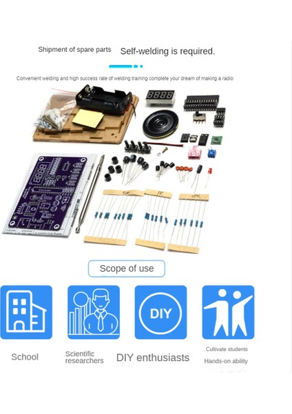 -017A RDA5807S Radyo Alıcısı Modül Kitleri Fm Elektronik Dıy Devreler Parçaları Dijital Tüp Ekran 87-108 Mhz, Kabuklu (Yurt Dışından) fırsatları