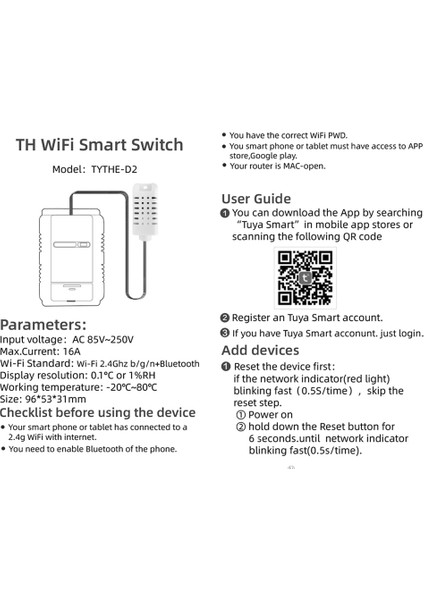 Tuya Akıllı Wifi Termostat 16A Enerji Tüketimi Izleme Sıcaklık ve Nem Termostatı ile Kablosuz Kontrol (Yurt Dışından)
