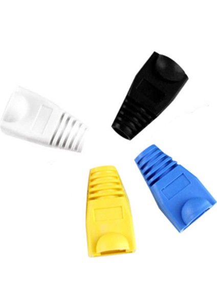 1000 Adet RJ45 Konnektör Fişi Koruyucu Kılıf Kapak Kapağı Için CAT5E/6 Kablo USB Konnektörleri Dizüstü Pc Kasa Siyah (Yurt Dışından)