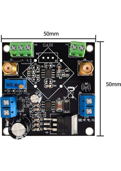 AD620/623 Enstrümantasyon Amplifikatörü Gerilim Amplifikatörü Modülü Nanovolt Mikrovolt Ayarlanabilir Tek Güç Kaynağı (Yurt Dışından)