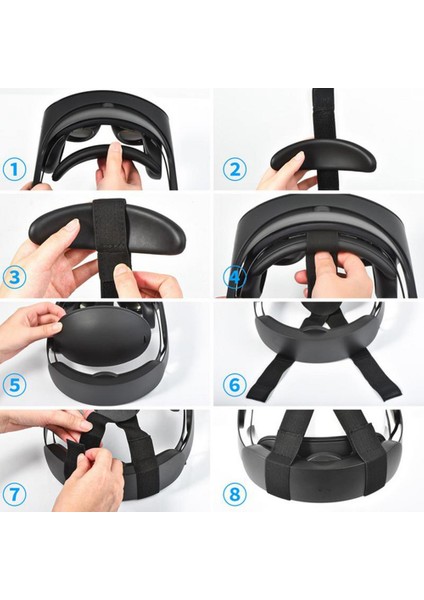 Metas Quests Için Pro Kafa Bandı Ayarlanabilir Y Şeklinde Kafalık Aksesuarları Sabit Destek Tutucu Naylon Askılar (Yurt Dışından) modelleri