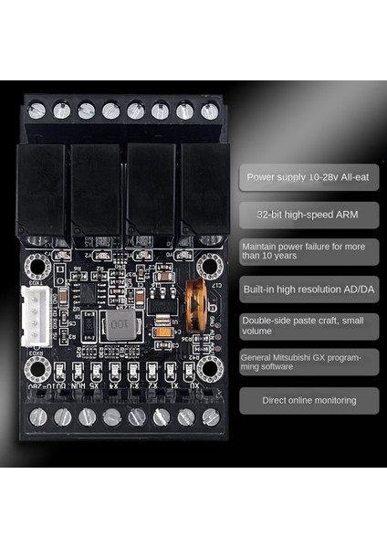 FX1N-10MR Plc Endüstriyel Kontrol Kartı+Kasa Plc Modülü Analog Giriş/çıkış Programlanabilir Gecikmeli Röle Modülü (Yurt Dışından)
