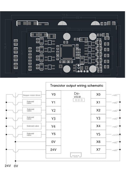 FX1N-10MT Plc Endüstriyel Kontrol Kartı Plc Modülü Kılavuz Raylı Gecikme Röle Modülü ile Analog Giriş / Çıkış (Yurt Dışından) modelleri