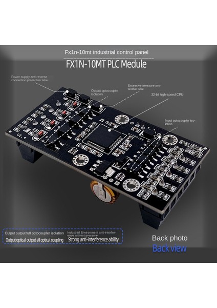 FX1N-10MT Plc Endüstriyel Kontrol Kartı Plc Modülü Kılavuz Raylı Gecikme Röle Modülü ile Analog Giriş / Çıkış (Yurt Dışından) fırsatları