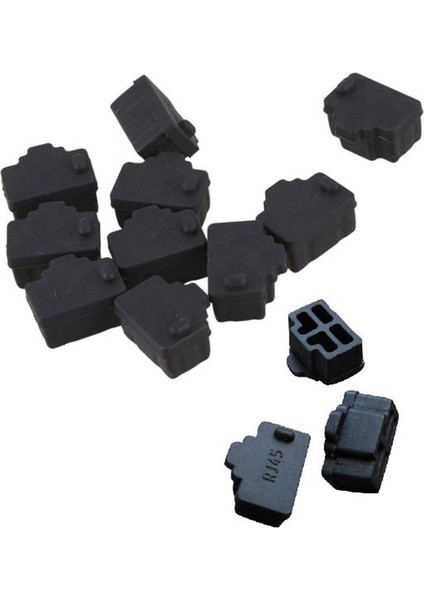 100 Adet Siyah Ethernet Hub Bağlantı Noktası RJ45 Anti Toz Kapağı Kapağı Koruyucu Fiş RJ45 Arayüzü Toz Fişi RJ45 Dişi Bağlantı Noktası (Yurt Dışından) modelleri
