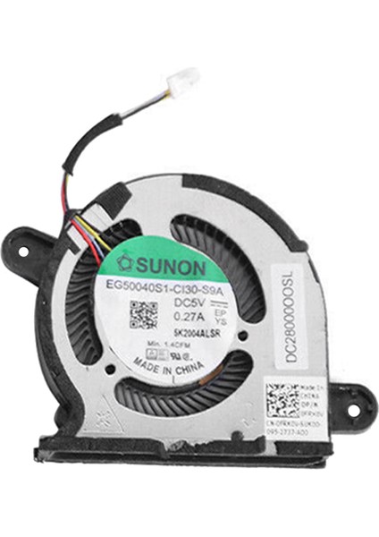 2 Adet Cpu Gpu Soğutma Fanı Xps 2020 13 9300 Cpu Soğutma Fanı 0FRK0V 0WX28K EG50040S1-CI30-S9A Radyatör Fanları (Yurt Dışından)