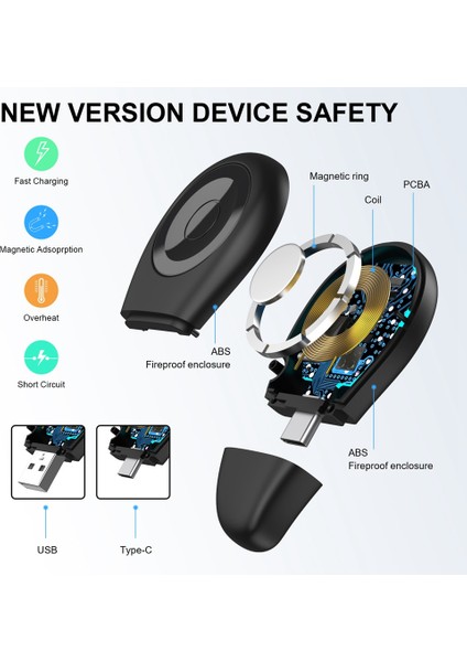 7 6 Se 5 4 Için Taşınabilir Kablosuz Şarj Cihazı Şarj Dock Istasyonu USB Kablosu Series 7 6 5 4 3 USB Için (Yurt Dışından) fırsatları