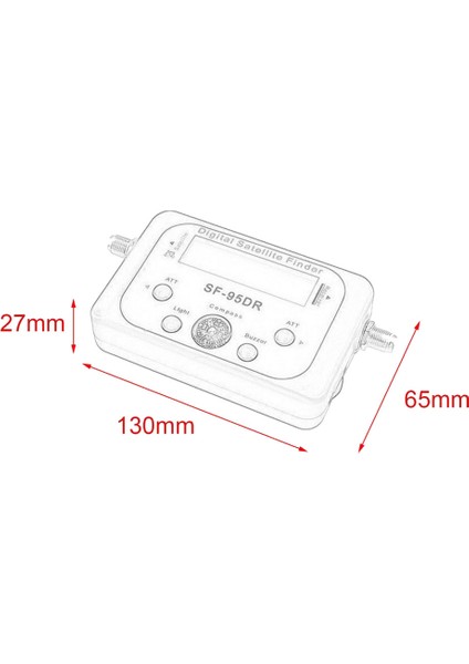 Dijital -95DR Metre Tv Sinyali Alıcı Sat Dekoder Satfinder LCD Ekran (Yurt Dışından) fırsatları