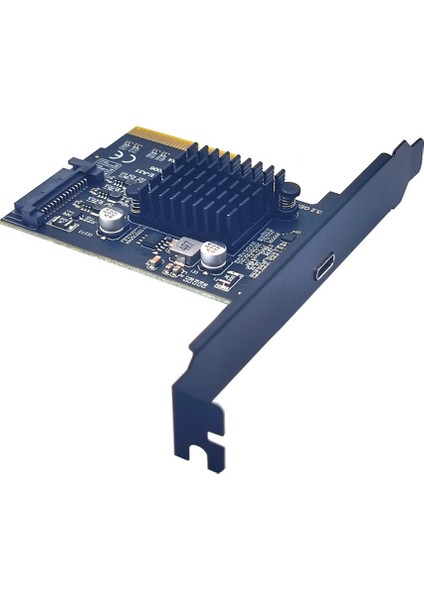 Pcıe - Type-C Pcı Express Pcı-E 4x - Usb3.2 GEN2X2 20GBPS Type-C Genişletme Kartı ASM3242 Adaptörü (Yurt Dışından)