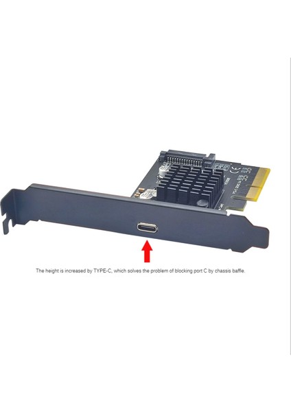 Pcıe - Type-C Pcı Express Pcı-E 4x - Usb3.2 GEN2X2 20GBPS Type-C Genişletme Kartı ASM3242 Adaptörü (Yurt Dışından) fırsatları