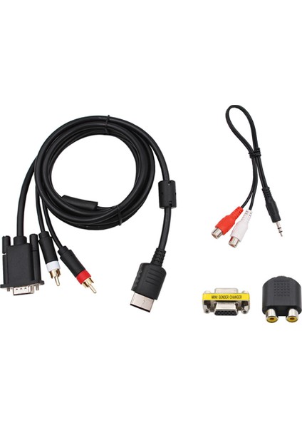 Dreamcast High Definition Için VGA Kablosu + 3,5 mm - 2 Erkek Rca Adaptörü (Yurt Dışından)