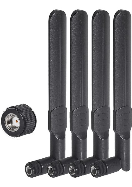 4 Adet Dual Band Wifi Anten 2.4ghz 5ghz 5.8ghz 8dbi Mımo Rp-Sma Erkek Anten Wifi Yönlendirici Kablosuz Ağ Kartı (Yurt Dışından)