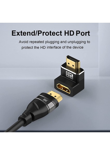 2 Adet 8k -Uyumlu Çoğaltıcı Erkek - Dişi Dönüştürücü, -Tv Çubuk Anahtarı Için Uyumlu 2.1 Genişletici (Yurt Dışından) fırsatları