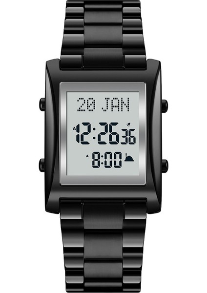 Müslüman Dijital Saat Erkekler Kadınlar Imi Kıble Izle Müslüman Kol Saatleri Hac Zamanı Hatırlatıcı Saatler Islami (D) (Yurt Dışından)