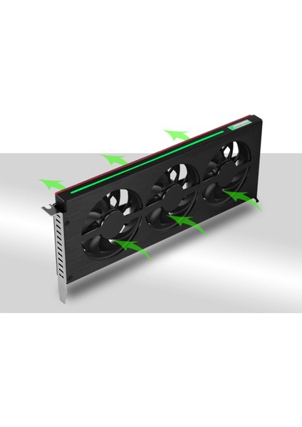 Grafik Kartı Soğutma Fanı Rgb Aydınlatma Desteği Aura Anakart Ekran Video Kartı Isı Emici Radyatör Için (Yurt Dışından)
