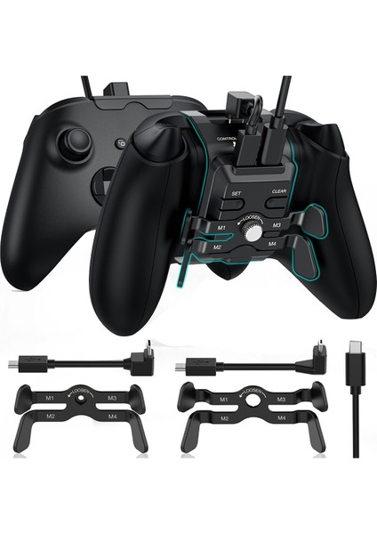 Serisi Için Gamepad Geri Klip Düğme Kolu Geri Uzatma Anahtarı Adaptörü Oyun Denetleyicisi Aksesuarları 3 Veri Kablosu ile (Yurt Dışından) fiyatları