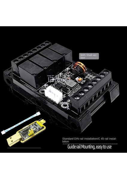 FX1N-10MR Plc Endüstriyel Kontrol Kartı Plc Modülü Analog Giriş/çıkış Programlanabilir Gecikmeli Röle Modülü (Yurt Dışından)