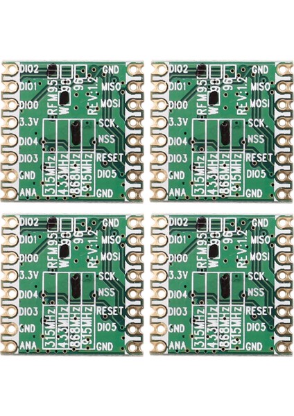 4 Adet RFM95 RFM95W 868 RFM95-868MHZ Lora SX1276 Kablosuz Alıcı Modülü Fcc Rohs Etsı Reach (Yurt Dışından)