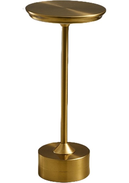 Basit Retro Masa Lambası Restoran Bar Dekor Ortam Işığı Dokunmatik USB Şarj Edilebilir Masa Lambası Gece Lambası Altın (Yurt Dışından)