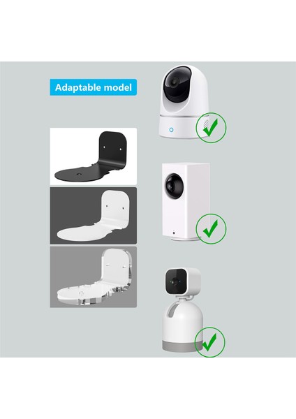 Pan Cam V2 Cam Pan V3 Siyah Için Çok Fonksiyonlu Montaj Standı Taşınabilir Kamera Duvar Montaj Tutucu (Yurt Dışından)