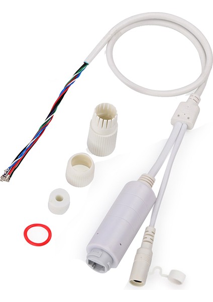 Poe Bölücü Kablo Su Geçirmez Poe Adaptör Kablosu IEEE802.3AF 48V Izole Poe Kablosu FS5712DW (Yurt Dışından)