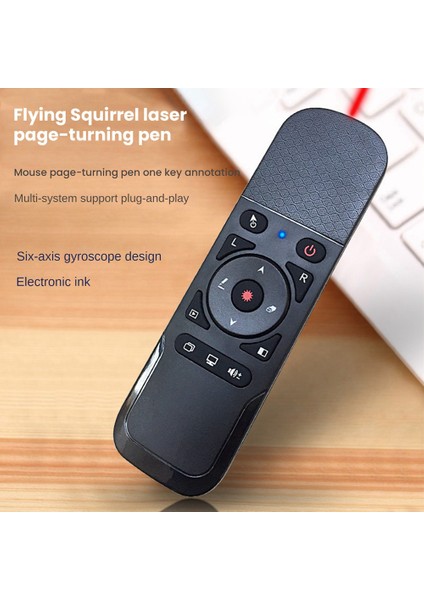 2.4g Air Mouse ile Kablosuz Sunucu USB Kırmızı Işık Işaretçisi Slayt Sunumu Powerpoint Projektörü Için Uzaktan Kumanda (Yurt Dışından)