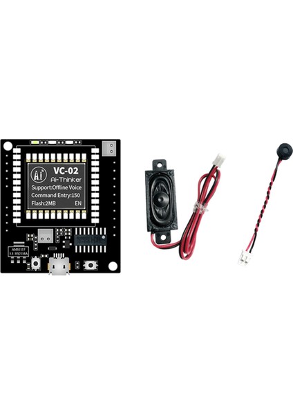 -02-Kit Aı Akıllı Çevrimdışı Ses Tanıma Kontrol Modülü Geliştirme Kartı (Yurt Dışından)