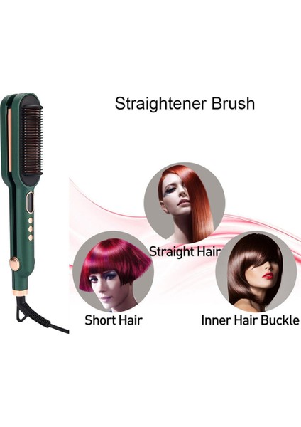 2'si 1 Arada Düzleştirici Fırça ve Dalga Plakası Düzleştirici Bigudi Saç Fırçası Kıvırma Tarak Düz Fırça Ab Tak (Yurt Dışından) modelleri