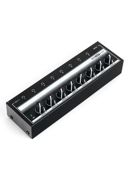 HA800 Ultra Kompakt 8 Kanal Kulaklık Ses Stereo Amp Microamp Amplifikatör Müzik Mikseri Kayıt Için Ab Tak (Yurt Dışından)