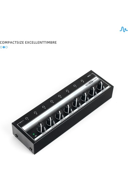 HA800 Ultra Kompakt 8 Kanal Kulaklık Ses Stereo Amp Microamp Amplifikatör Müzik Mikseri Kayıt Için Ab Tak (Yurt Dışından)
